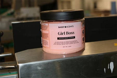 Sassy Scents Girl Boss Product Label