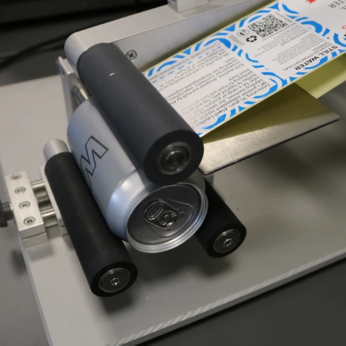 Can Label Applicator Machine