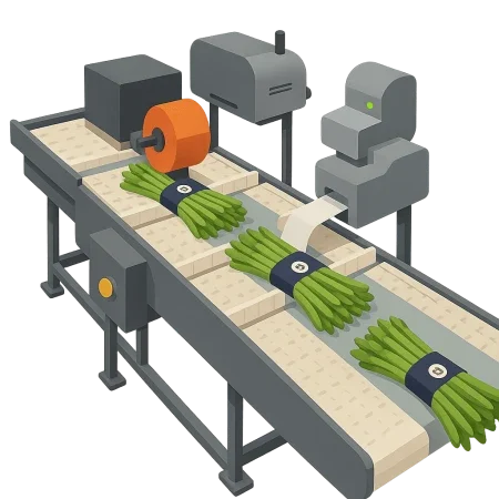 Bunch Label Applicator Machine